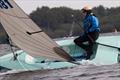 Jo Bamberger attempting to stay upright during the Noble Marine Lightning 368 2023 Nationals at Chase SC