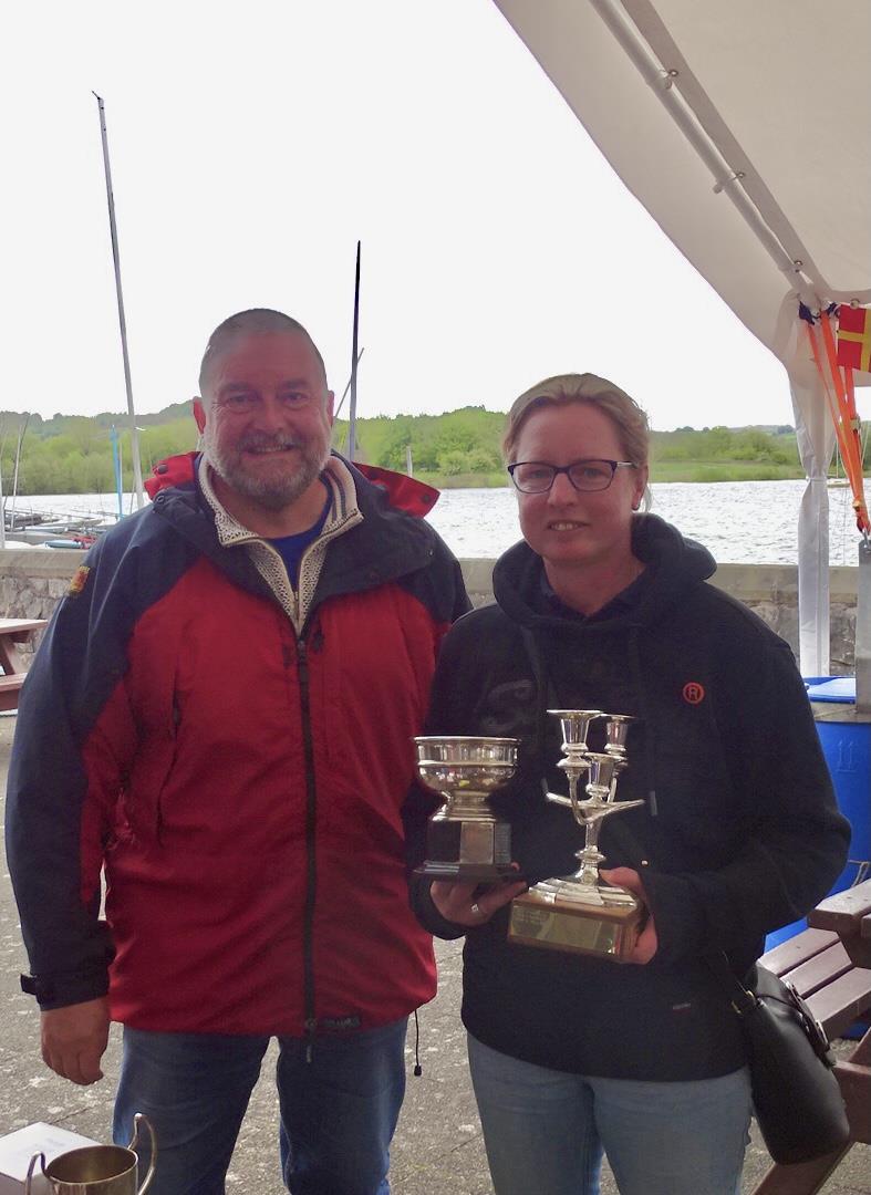 Noble Marine Lightning 368 2021 UK Nationals: 2nd & Ladies Champion, Penny Yarwood photo copyright John Butler taken at Carsington Sailing Club and featuring the Lightning 368 class