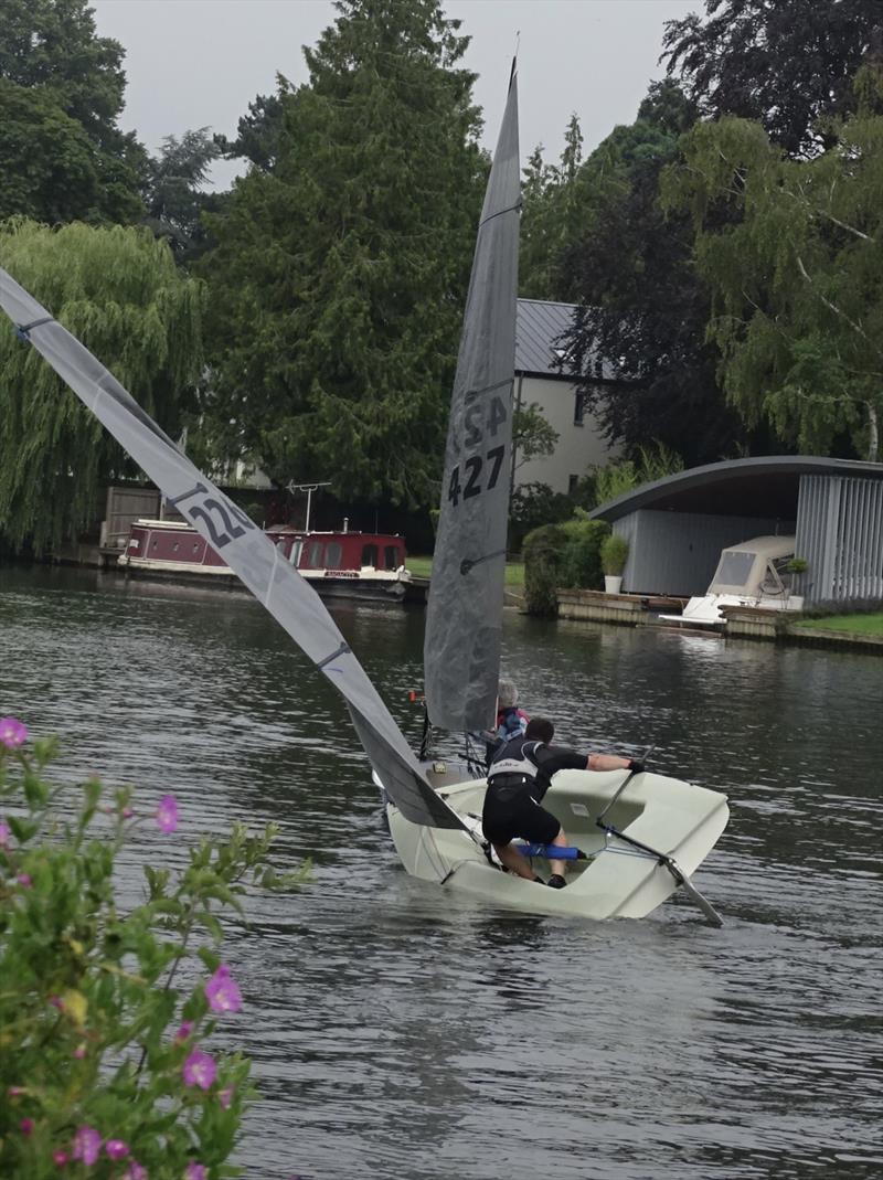 Terry Hunt displays his roll tacking technique during the Noble Marine Lightning 368 at Cookham Reach photo copyright John Butler taken at Cookham Reach Sailing Club and featuring the Lightning 368 class