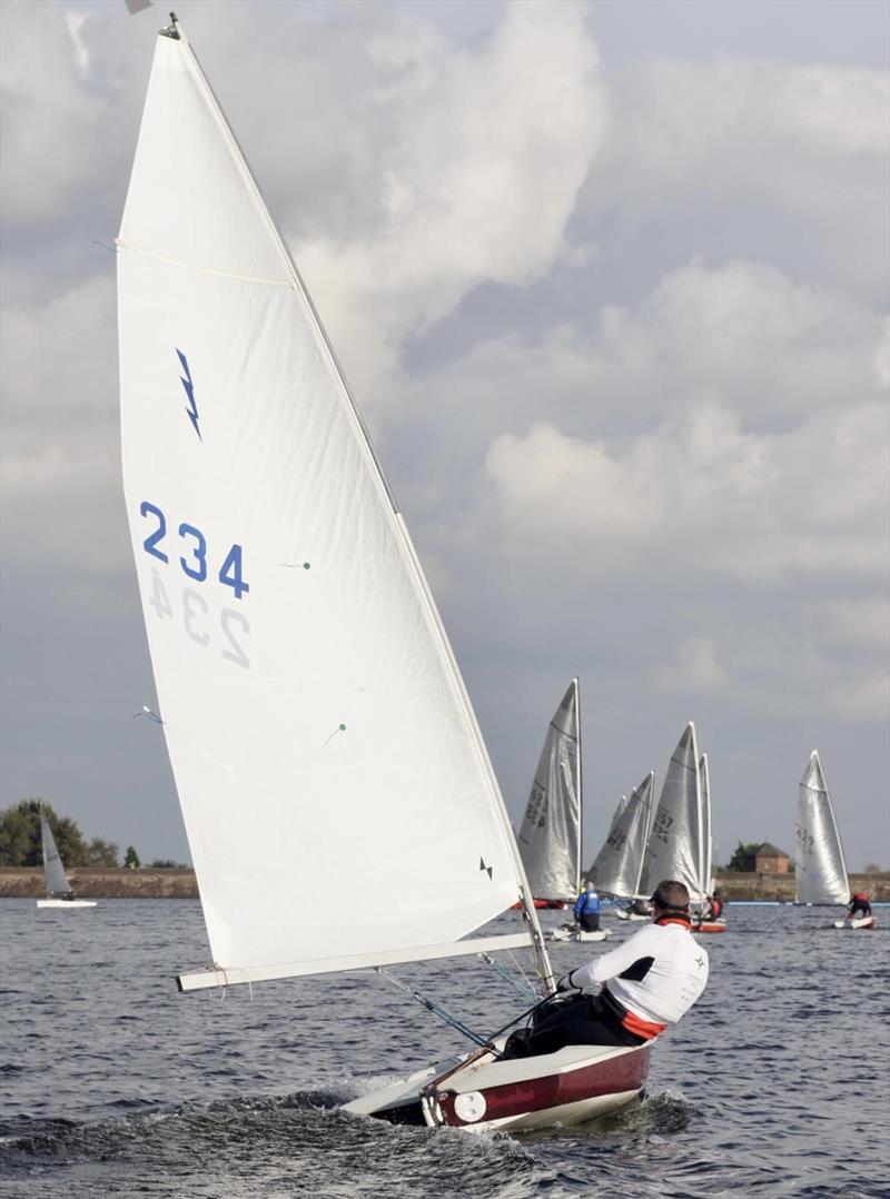 David Watkins playing catch-up during the Noble Marine Insurance Lightning 368 Inlands at Chase photo copyright Beth Tate taken at Chase Sailing Club and featuring the Lightning 368 class