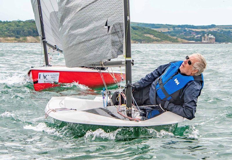 John Butler and Jason Gallagher in the Noble Marine Lightning 368 Sea Championships at the Lymington Dinghy Regatta photo copyright Paul French taken at Lymington Town Sailing Club and featuring the Lightning 368 class