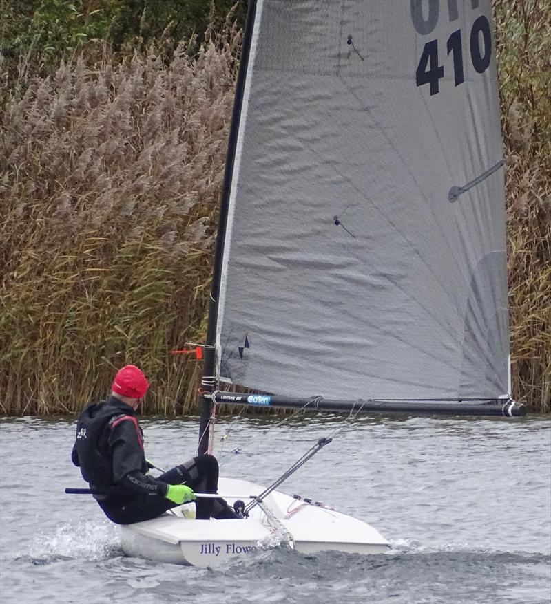 4th placed Jeremy Cooper gets his Lightning 368 up onto the plane during the Noble Marine Lightning 368 Open at West Oxfordshire SC photo copyright John Claridge taken at West Oxfordshire Sailing Club and featuring the Lightning 368 class