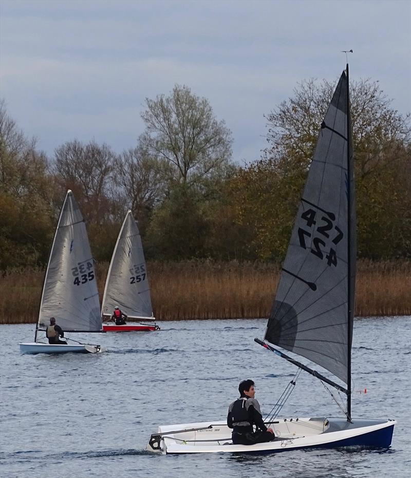 Winner Robbie Claridge slips away at the front during the Noble Marine Lightning 368 Open at West Oxfordshire SC photo copyright John Claridge taken at West Oxfordshire Sailing Club and featuring the Lightning 368 class