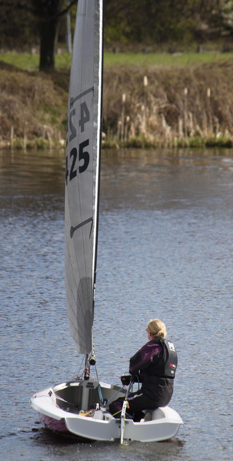 A familiar sight for the fleet - Penny Yarwood's transom during the Noble Marine Lightning 368 2022 Travellers Series at Aldridge photo copyright ?Diane Hodgson taken at Aldridge Sailing Club and featuring the Lightning 368 class