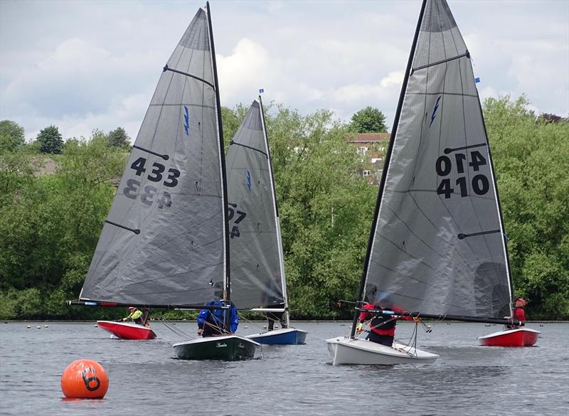 Jeremy Cooper battling it out at the front with John Butler during the Sutton-in-Ashfield Lightning 368 Open - photo © Caroline Hollier