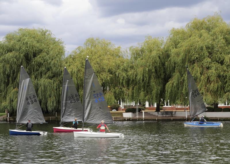 Duncan Cheshire, Caroline Hollier, Clive Evison and Martin Evans fighting in out during the Noble Marine Insurance Lightning 368 Travellers at Cookham Reach - photo © Elaine Gildon