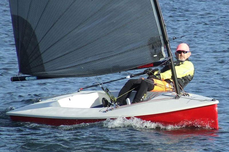 Jason Gallagher - Lightning 368 Rum & Mince Pie open meeting at West Oxfordshire photo copyright Ian Marshal taken at West Oxfordshire Sailing Club and featuring the Lightning 368 class