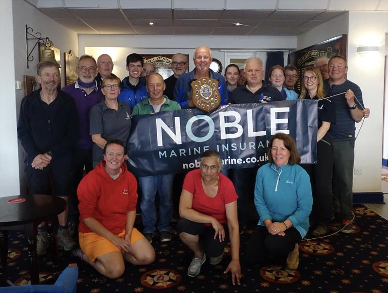 Noble Marine Insurance Lightning 368 Northerns at West Kirby - competitors and winner Jeremy Cooper with the trophy - photo © Sue Comes