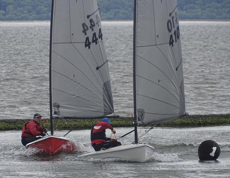 Noble Marine Insurance Lightning 368 Northerns at West Kirby - Jeremy Cooper leads Tony Jacks photo copyright Sue Comes taken at West Kirby Sailing Club and featuring the Lightning 368 class