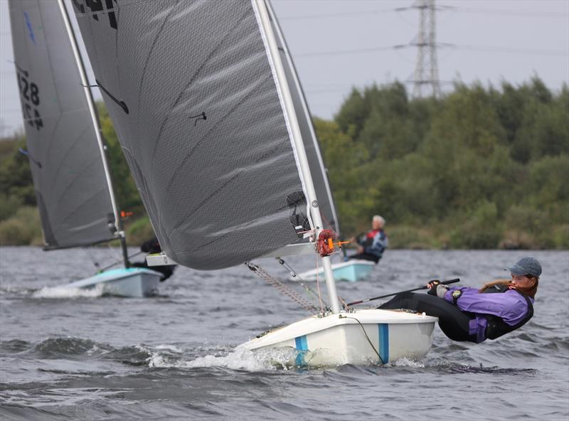 Delyth Hopkins concentrating hard during the Noble Marine Lightning 368 2023 Nationals at Chase SC - photo © Adrian Hollier