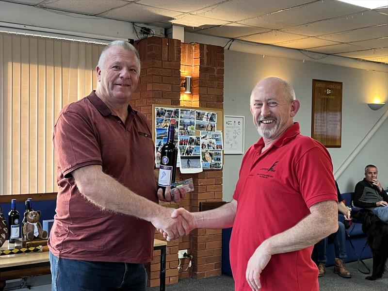 Jason Gallagher finishes 3rd in the Bartley Lightning 368 Open photo copyright John Butler taken at Bartley Sailing Club and featuring the Lightning 368 class