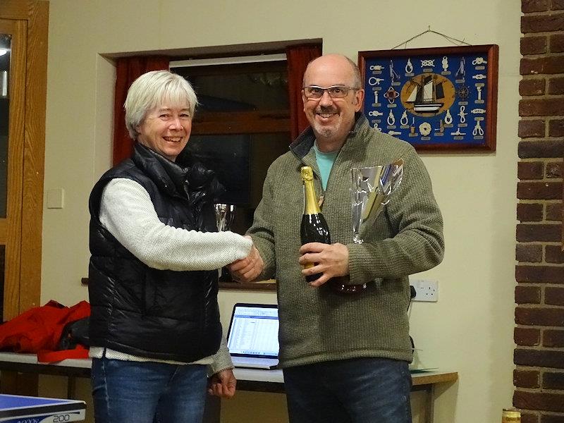 Silver fleet travellers trophy winner, Duncan Cheshire photo copyright John Butler taken at West Oxfordshire Sailing Club and featuring the Lightning 368 class