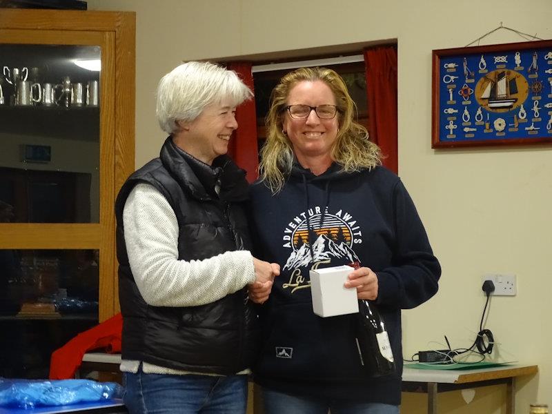 Penny Yarwood, second - Lightning 368 Rum & Mince Pie open meeting at West Oxfordshire photo copyright John Butler taken at West Oxfordshire Sailing Club and featuring the Lightning 368 class