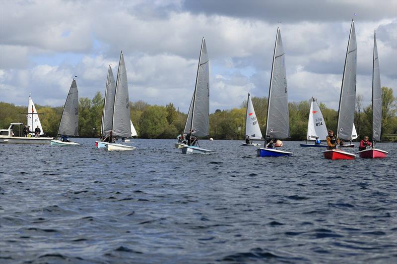 Start line - Lightning 368 Inland Championships at Burghfield - photo © Adrian Hollier