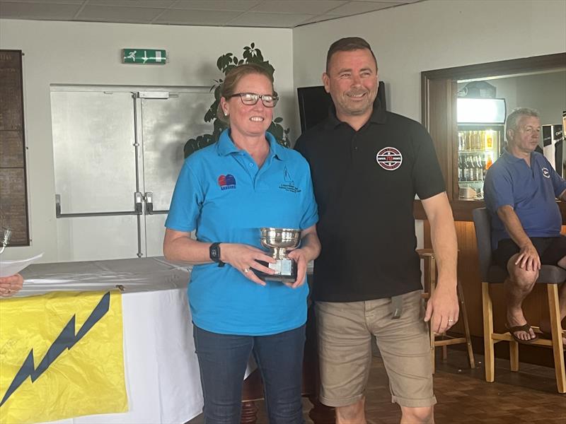 Penny Yarwood - 2nd place and 1st Lady - Lightning 368 National 2026 photo copyright John Butler taken at Chase Sailing Club and featuring the Lightning 368 class