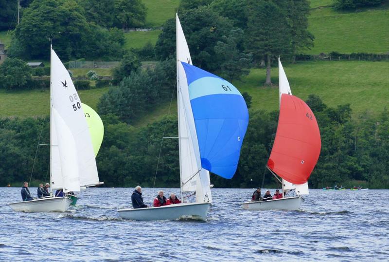 Liverpool Bay Falcons at Bala photo copyright John Hunter taken at Bala Sailing Club and featuring the Liverpool Bay Falcon class