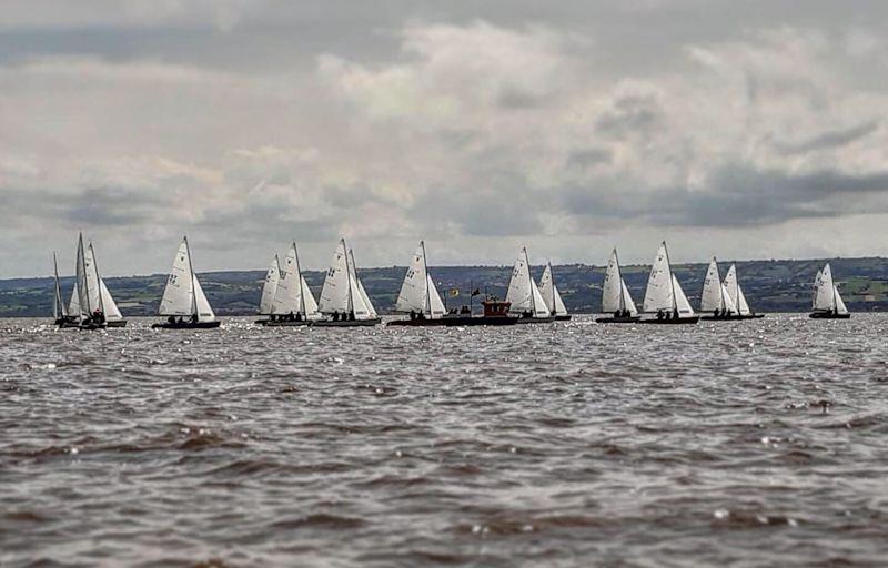 A tidal start for the Falcons during the West Kirby/Dee Sailing Club Regatta photo copyright Emma Blake taken at West Kirby Sailing Club and featuring the Liverpool Bay Falcon class