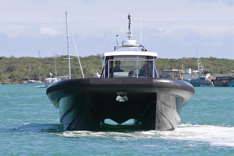 Unique hull designed by Morelli and Melvin - Lloyd Stevenson Boats Custom Catalyst - T/T Skorpios  - photo © Lloyd Stevenson 