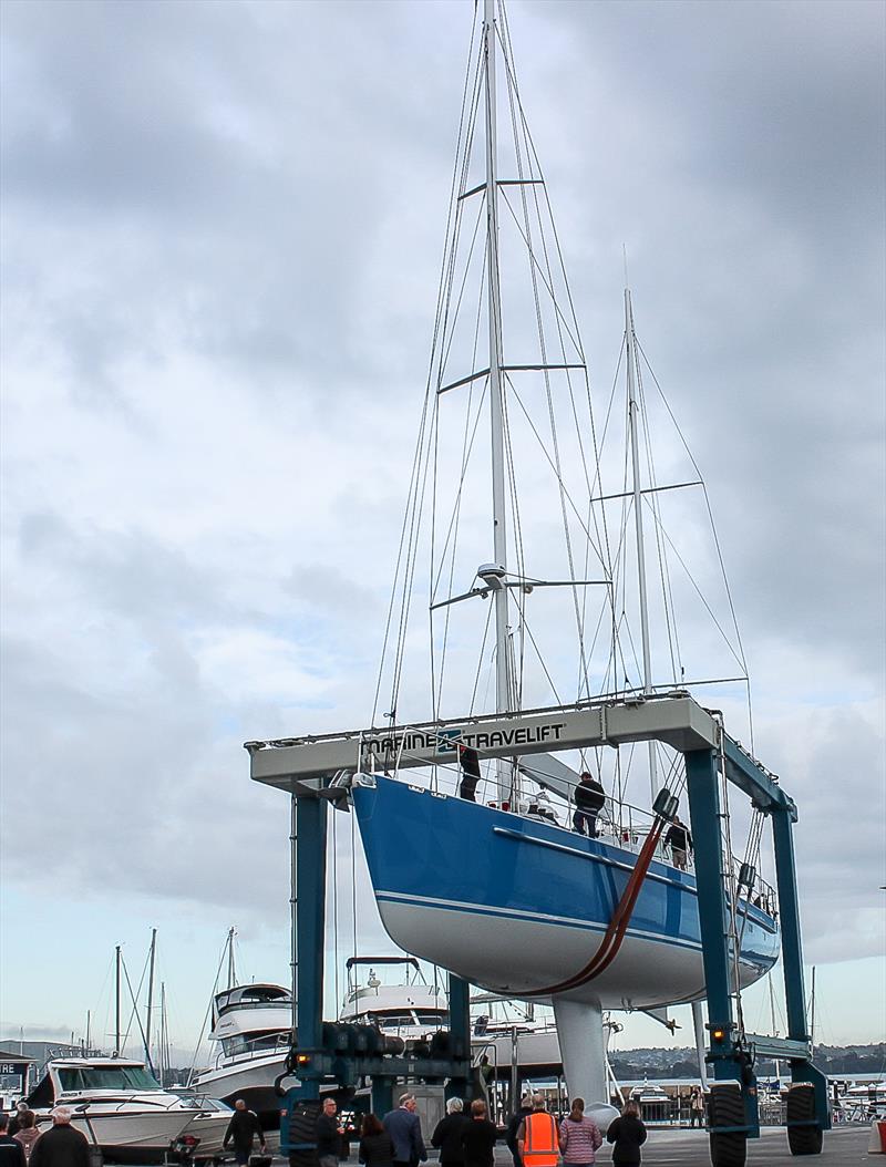 78ft expedition ketch - Lloyd Stevenson Boatbuilders - Launch - September 22, 2022 - Half Moon Bay, Auckland photo copyright Robert Daly - Lloyd Stevenson Boatbuilders taken at Bucklands Beach Yacht Club and featuring the  class