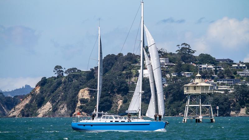 Expedition 78ft sailing on Waitemata Harbour - October 2022 photo copyright Richard Gladwell - Sail-World.com/nz taken at Bucklands Beach Yacht Club and featuring the  class