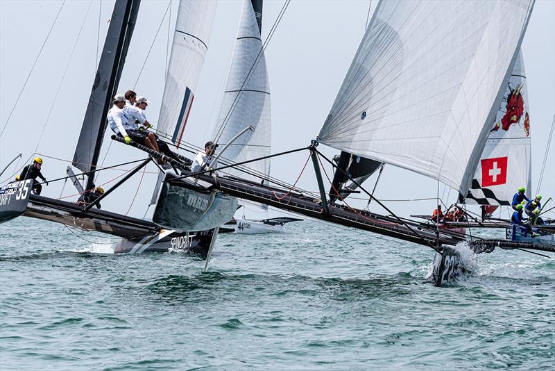 Ian Williams' GAC Pindar was outstripped by Spindrift racing on day two - 2019 Cetilar M32 European Series Pisa photo copyright Drew Malcolm taken at  and featuring the M32 class
