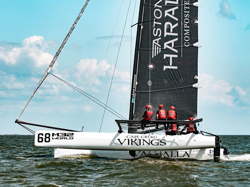 Aston Harald boss Håkan Svensson had an outstanding day scoring two bullets with his Cape Crow Vikings crew. - Day 1 - M32 European Series Holland photo copyright Hartas Productions taken at  and featuring the M32 class