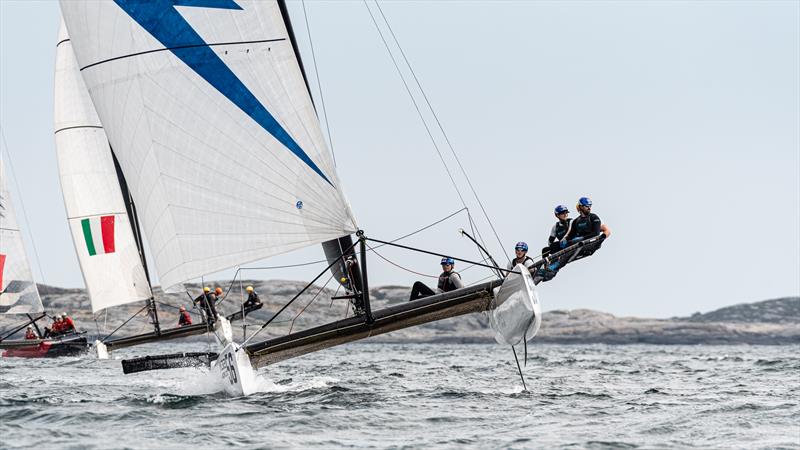Pieter Taselaar's Bliksem gave an M32 racing masterclass off Marstrand today. - 2019 M32 European Series, Marstrand, Sweden photo copyright Drew Malcolm taken at  and featuring the M32 class
