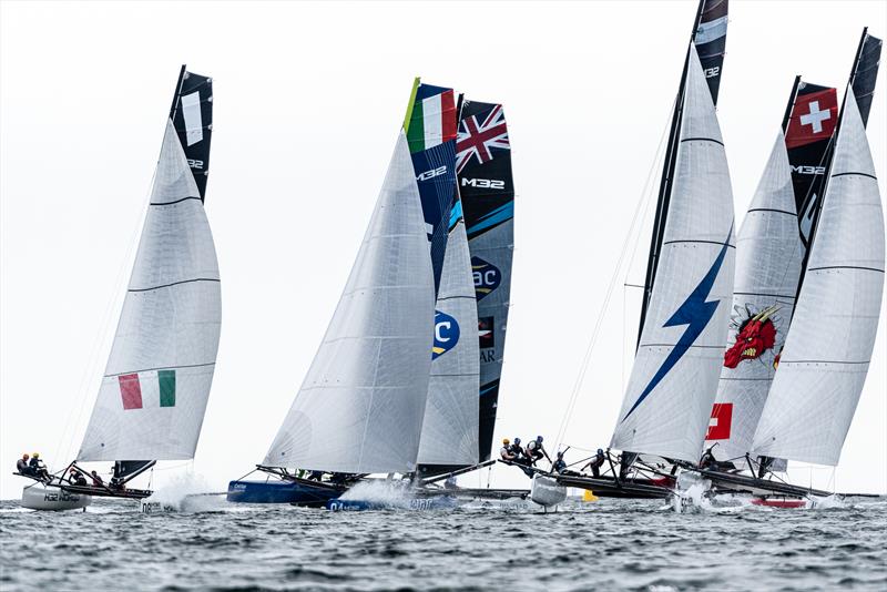 Bliksem out of the blocks fastest again. - Day 2 - M32 European Series Marstrand 2019 photo copyright Drew Malcolm taken at  and featuring the M32 class