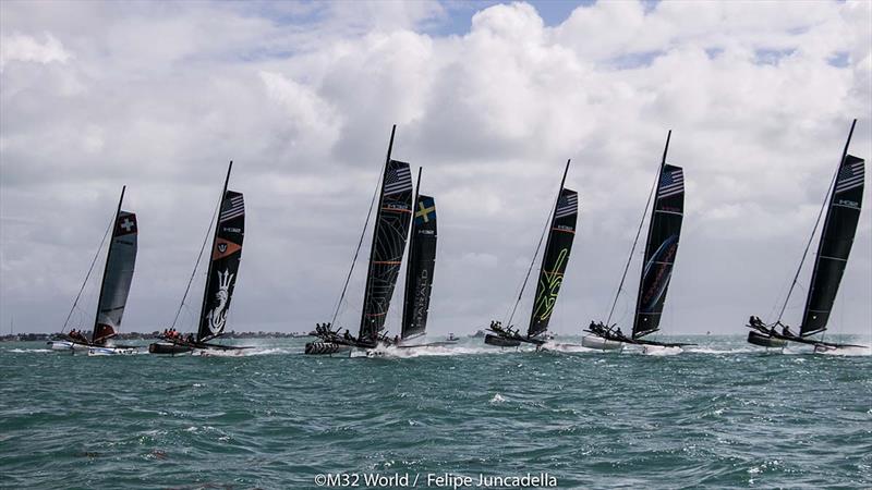 The M32 North American Championship will take place this weekend on Miami's Biscayne Bay photo copyright Felipe Juncadella / M32 Worlds taken at  and featuring the M32 class