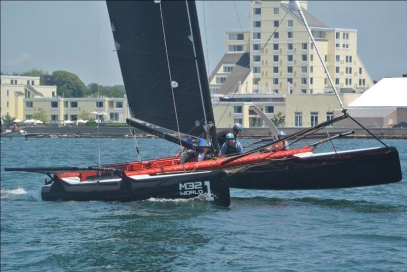 Team Rule#1 with Jerry Kirby training in Newport photo copyright M32 World taken at  and featuring the M32 class