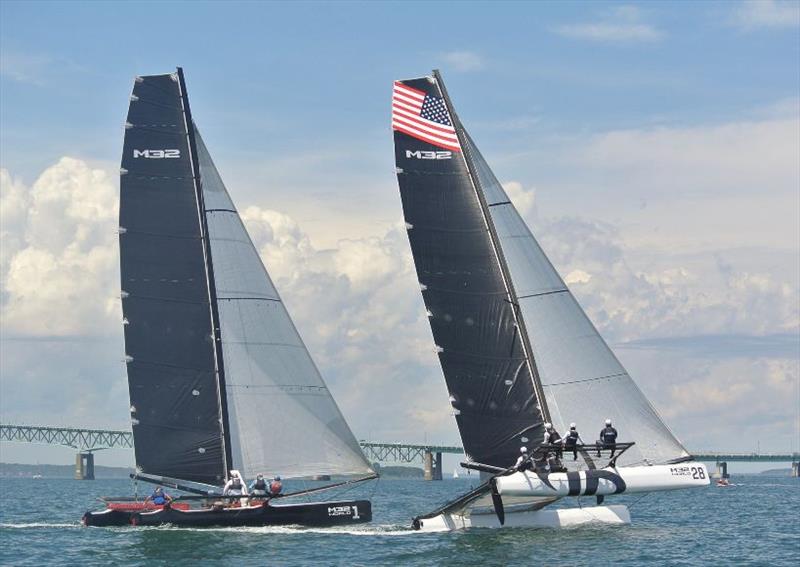 Team Argo with Jason Carroll at the Midtown Cup in Newport photo copyright M32 World taken at  and featuring the M32 class