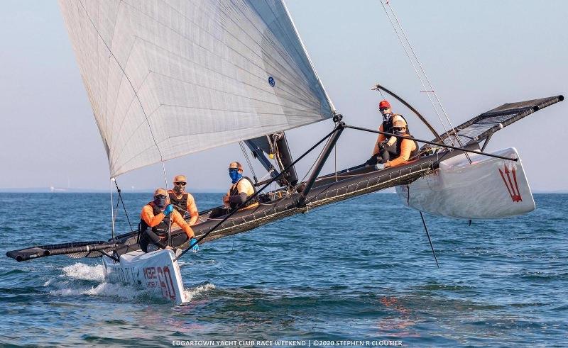 Midtown racing with skipper Larry Phillips, winner of the July Midtown Cup photo copyright Steven R Cloutier taken at  and featuring the M32 class