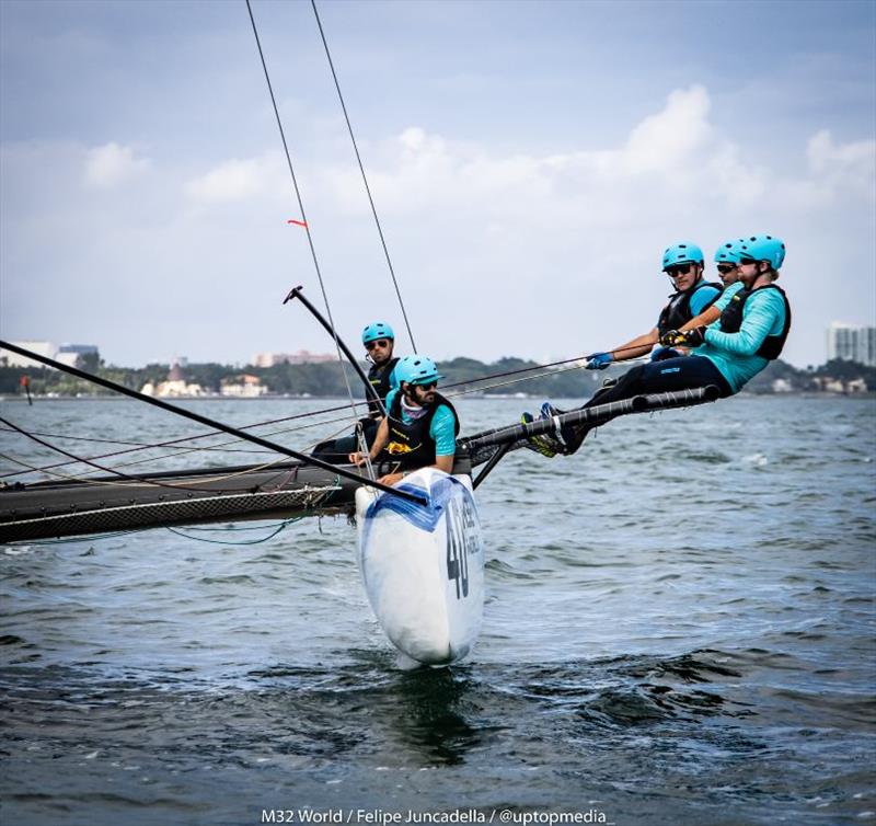 Surge with skipper Ryan McKillen photo copyright M32World / Felipe Juncadella taken at  and featuring the M32 class