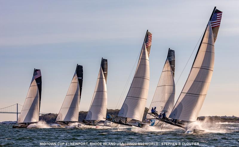 M32 fleet racing in Newport photo copyright M32 World / Stephen R Cloutier taken at  and featuring the M32 class