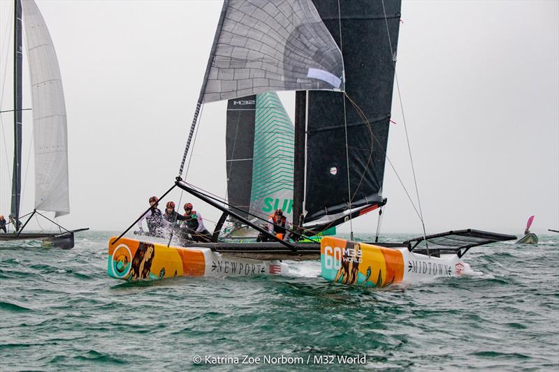 Midtown Racing with skipper Larry Phillips at the M32 World Championships in Miami  photo copyright m32world / Katrina Zoe Norbom taken at  and featuring the M32 class