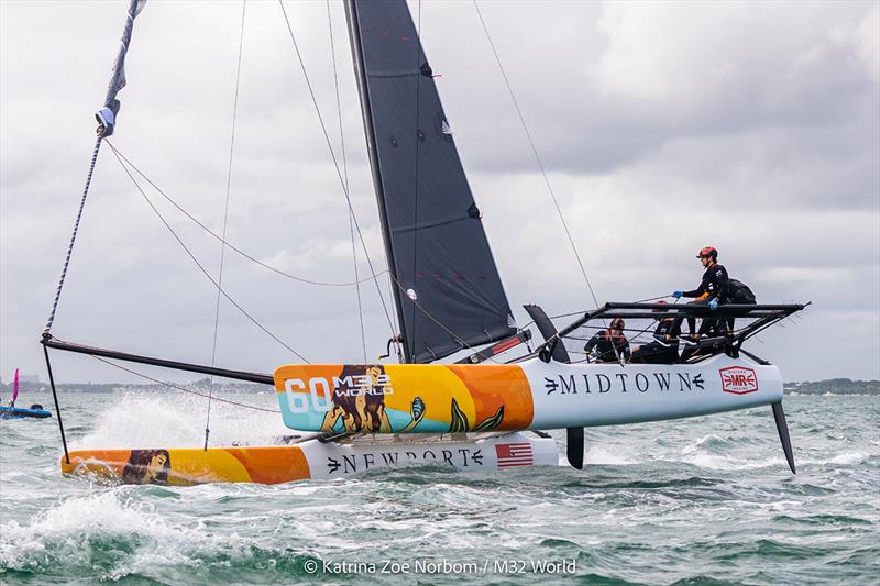 Midtown Racing with skipper Larry Phillips at the M32 World Championship in Newport photo copyright m32world / Katrina Zoe Norbom taken at  and featuring the M32 class