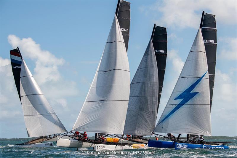 Hectic Mark Rounding in the M32 World Championship in Miami - photo © m32world / Katrina Zoe Norbom