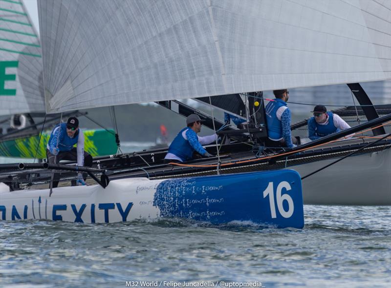 Convexity with skipper Don Wilson and tactician Taylor Canfield winning with one point in Miami - M32 Miami Winter Series 1 photo copyright M32World/Felipe Juncadella taken at  and featuring the M32 class