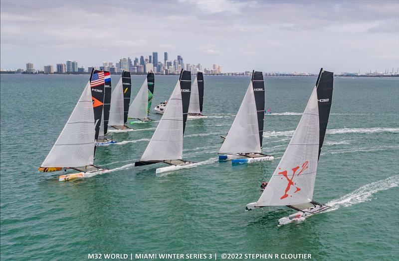 The fleet have been steadily growing for this years Miami winter series photo copyright Stephen R Cloutier taken at  and featuring the M32 class