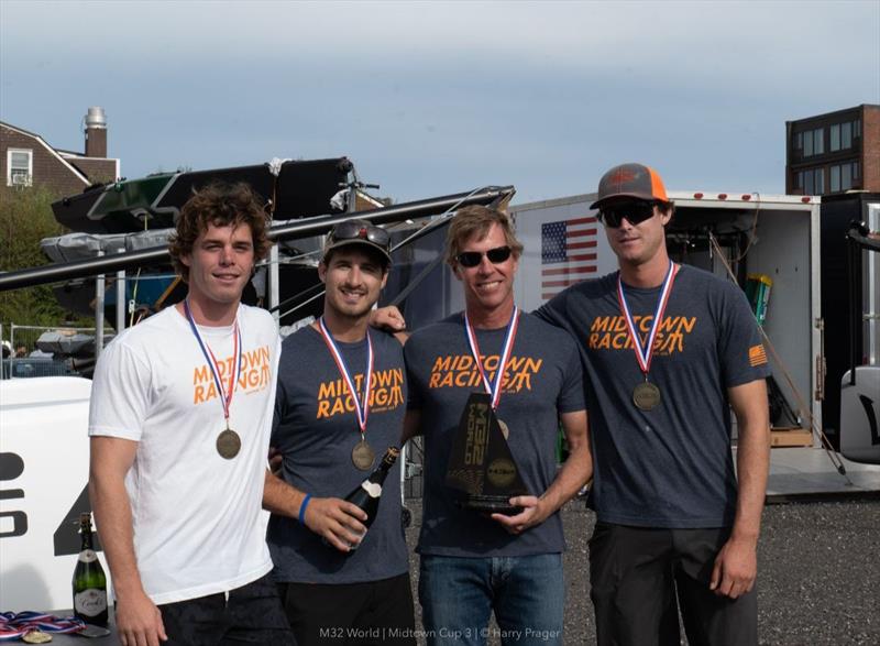 Team Midtown with skipper Larry Phillips  in Newport photo copyright M32 World / Harry Prager taken at  and featuring the M32 class