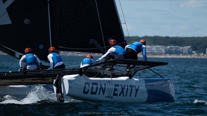 Convexity with Skipper Don Wilson defending the NA Championship in Newport photo copyright M32 World / Harry Prager taken at  and featuring the M32 class