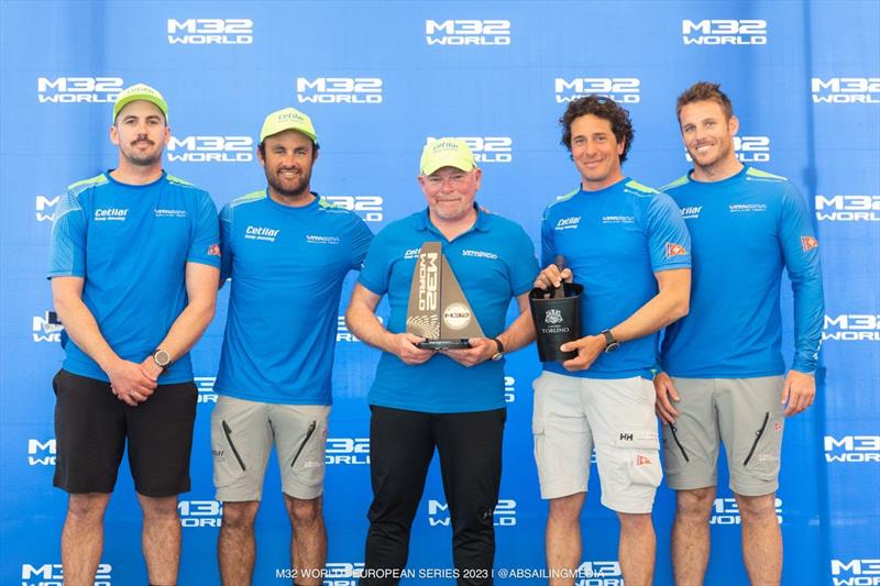 Will Tiller, Chris Steele, Andrea LaCorte, Matteo Deluca, Stewart Dodson - M32 European Series 2023 - photo © AB Sailing Media