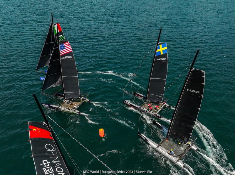 M32 Europeans at Lake Garda photo copyright Kevin Rio taken at Fraglia Vela Riva and featuring the M32 class