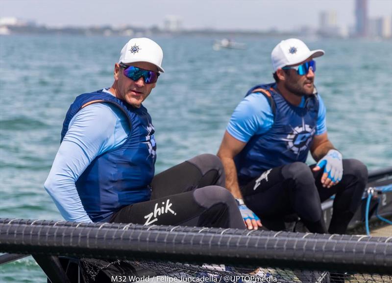 “Pursuit” with skipper Bill Ruh and tactician Chris Steele looking good with two wins this weekend in Miami photo copyright M32World / Felipe Juncadella / UpTop Media taken at  and featuring the M32 class