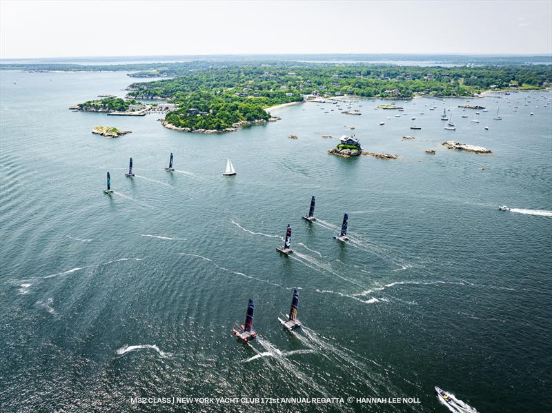 M32 fleet during the 171st New York Yacht Club Annual Regatta - photo © Hannah Lee Noll