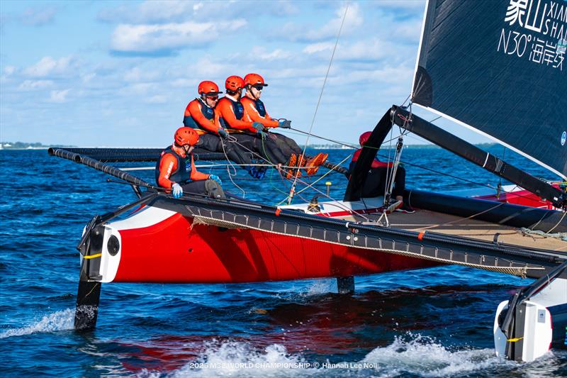 2025 M32 World Championship Day 3 photo copyright Hannah Lee Noll taken at Shake-A-Leg Miami and featuring the M32 class