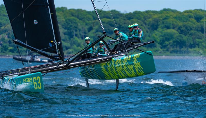 Ryan McKillen's M32 catamaran Surge during the New York Yacht Club's Annual Regatta - photo © Hannah Lee Noll