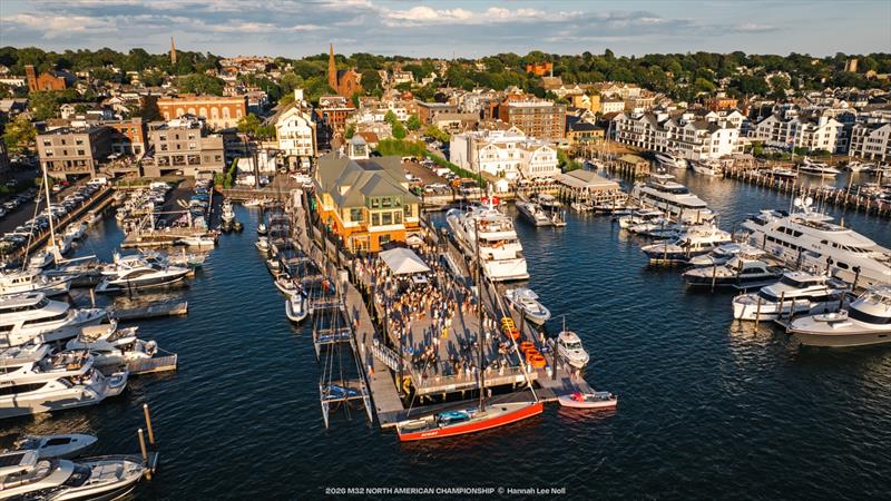 M32's summer home, Midtown Race Club, sits in a primetime position in downtown Newport - photo © Hannah Lee Noll