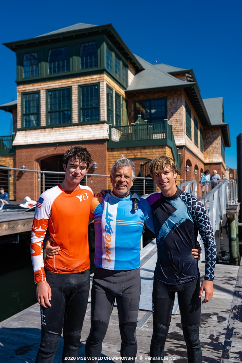 Miles Julien, Bobby Julien, Charlie Julien - 2026 M32 World Championship - photo © Hannah Lee Noll