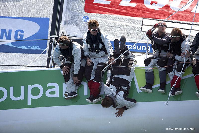 Groupama win the Tour de France a la Voile Brest in-port race photo copyright JM LIOT / TFV / ASO taken at  and featuring the M34 class